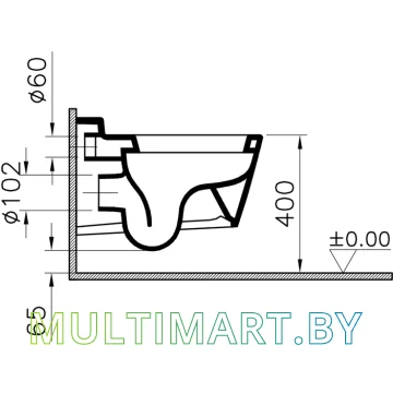 Унитаз Vitra T4 4464B003-0075 картинка 2